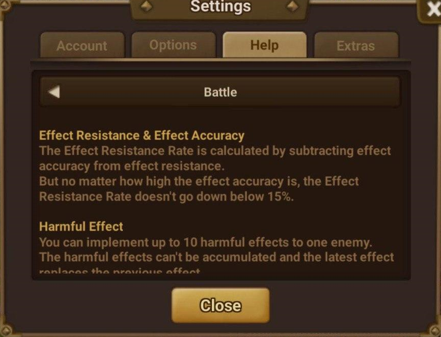 Accuracy and Resistance Game Info